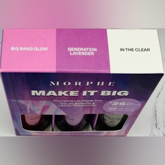 Morphe Ultralavender Make it Big Plumping Lip Gloss Trio - Picture 10 of 11